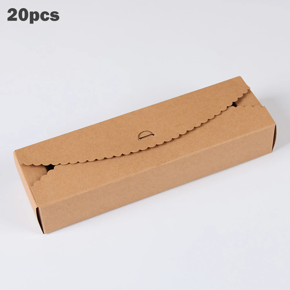 20 штук прямоугольник крафт упаковка Коробки Бумага DIY Инструменты для Выпечки