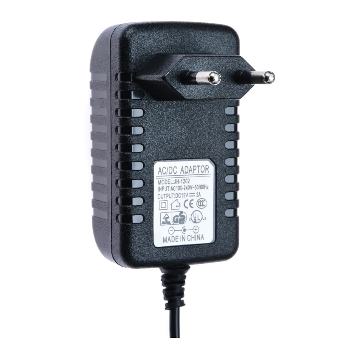 AC 100V-240V Converter Adapter DC 12V 2A Power Supply EUPlug 5.5mm x 2.1mm for Camera Video MP4 Audio | Обустройство дома