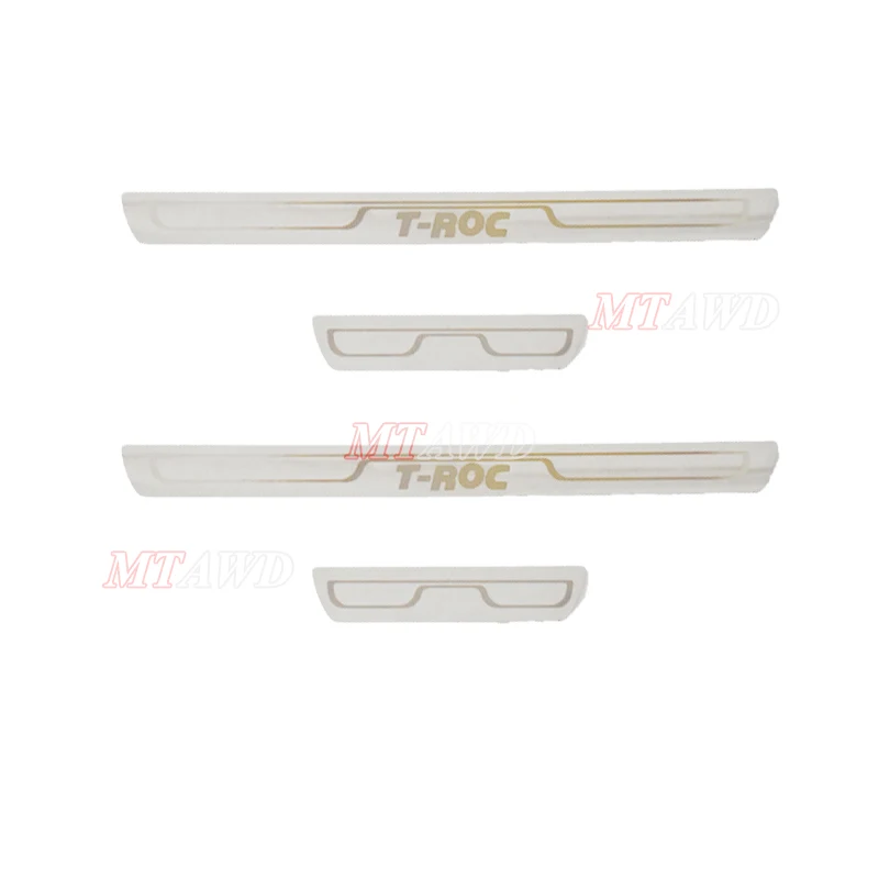 

For Volkswagen T-Roc 2017-2019 2020 Accessory Stainless Door Sill Kick Scuff Plate Protector Trim Guard Cover Pedal Car Styling