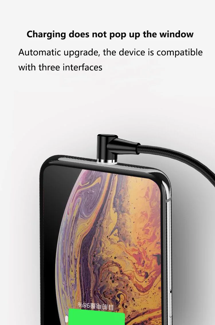 Магнитный кабель для быстрой зарядки 3 А 1 м Micro usb type C для samsung Xiaomi iPhone Micro usb type-C Магнитный кабель для зарядки и передачи данных