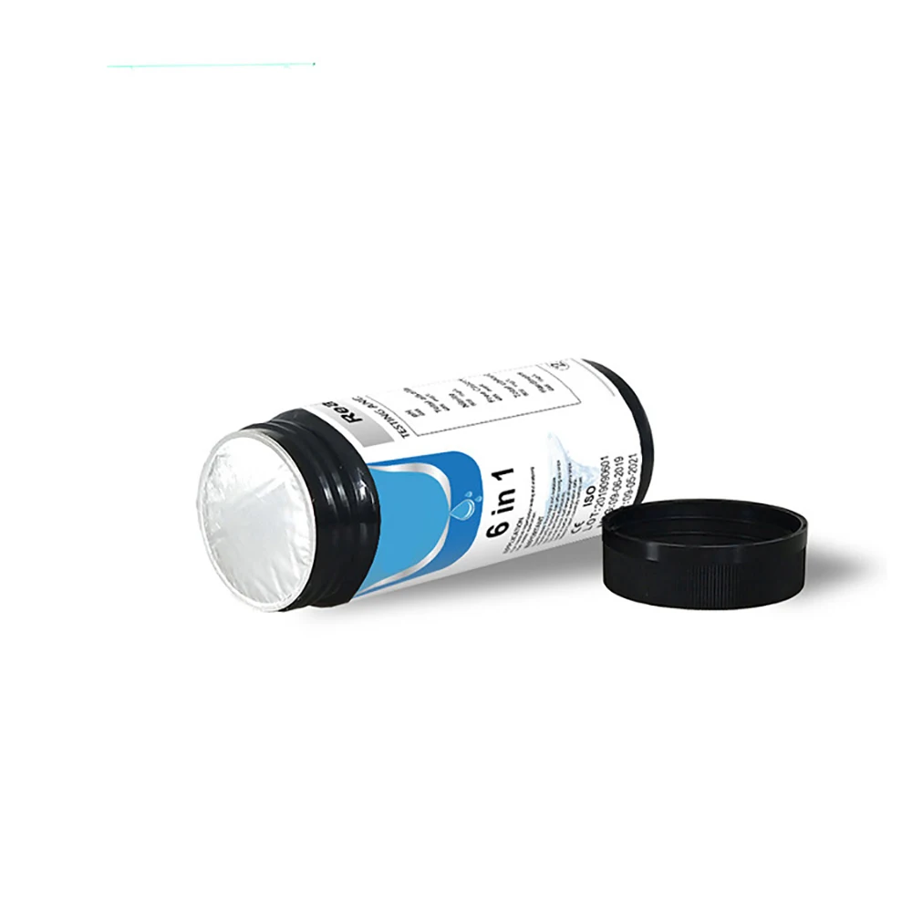 

50Pcs14-In-1 Swimming Pool Test Paper Residual Chlorine PH Value Alkalinity Hardness Test Strip A Bottle Of 50 Hot Tub Water
