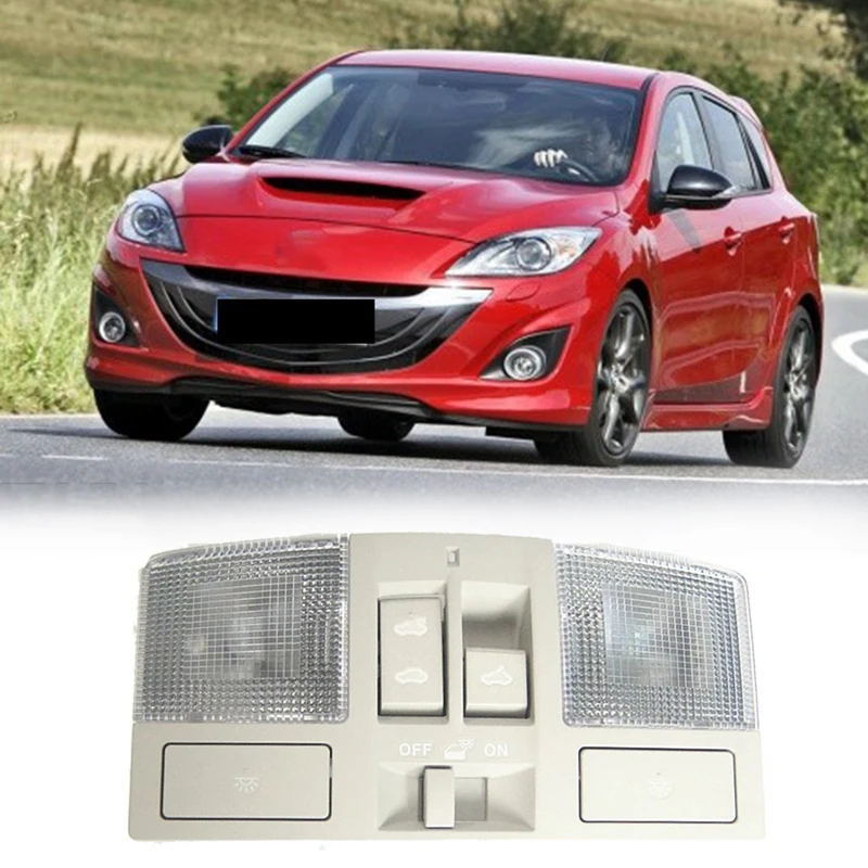 

Car Indoor Ceiling Light Assembly Front Reading Light Glasses Case with Sunroof Switch for Mazda 3 Axela 2009-2013