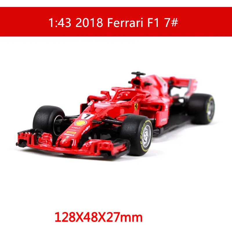 SF71.H-7 Бураго 1:43 красный BULL-RB12 сплав F1 модель автомобиля литье под давлением модель автомобиля моделирование автомобиля украшение коллекция подарочная игрушка - Цвет: SF71.H-7