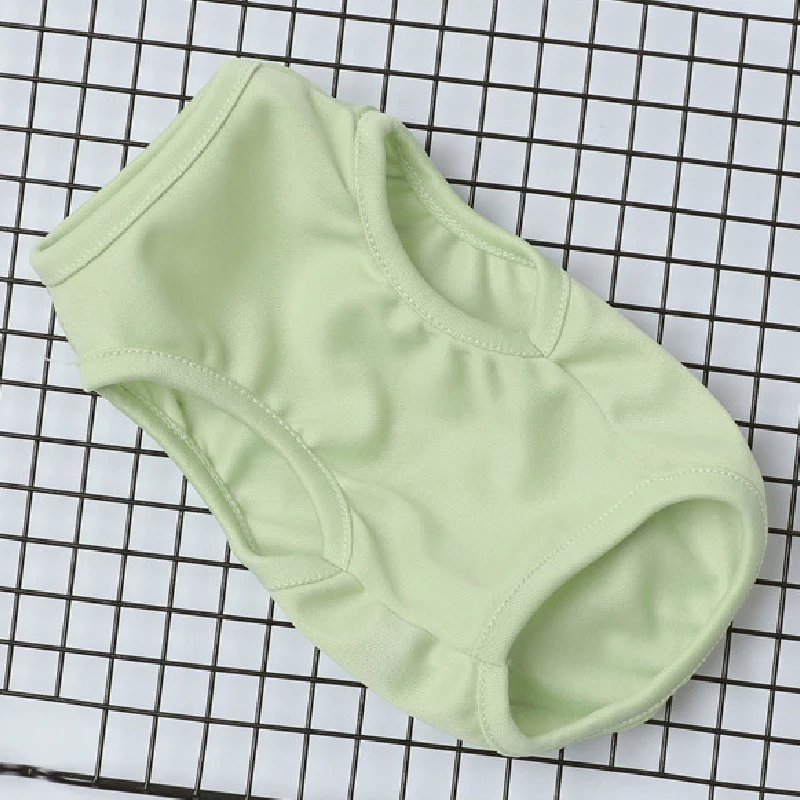 Однотонная Яркая футболка из мягкого полиэстера для маленьких собак костюм