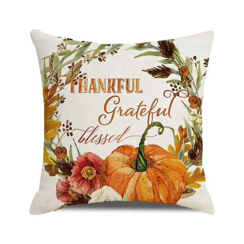 Домашняя мягкая подушка для дивана Hello fall на День Благодарения оптовая продажа