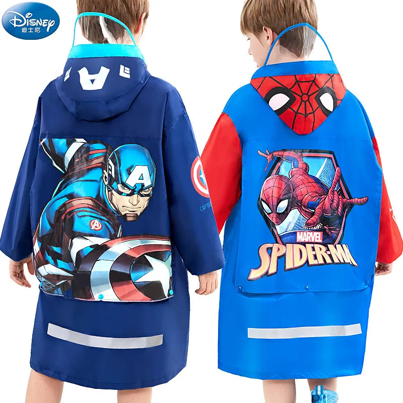 Желтый детский дождевик Disney водонепроницаемое пончо от дождя с Микки Маусом