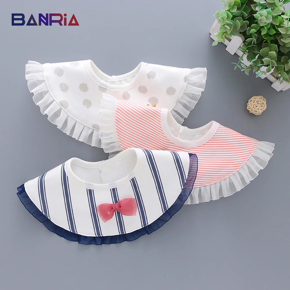 Детские нагрудники на 360 градусов 95% хлопок детские вещи для девочек шнуровке