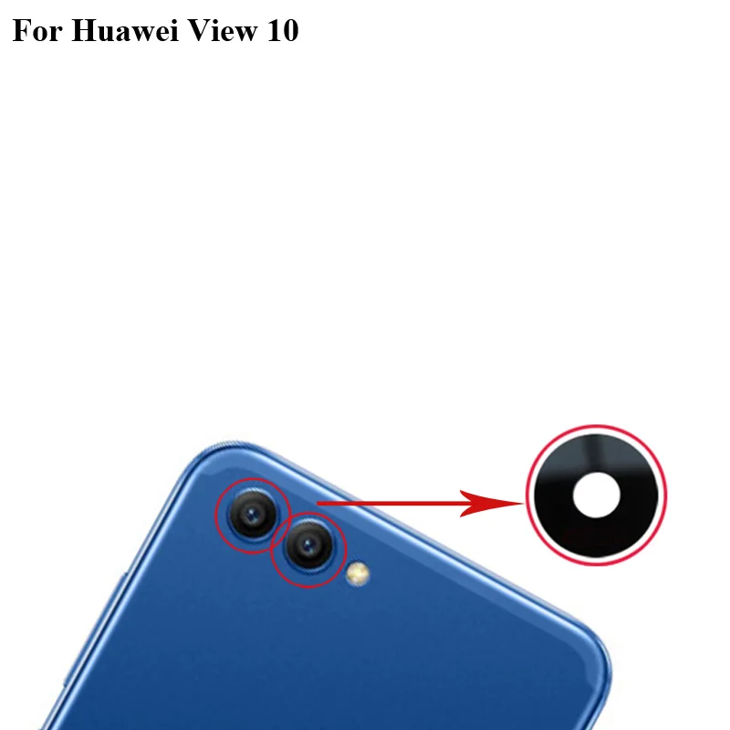 4 шт. Новинка для Huawei View 10 задняя камера стеклянный объектив запасные части с