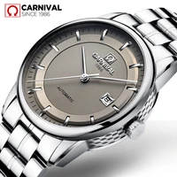 carnival brand business watch fashion luxury waterproof military automatic mechanical wristwatch for men 2021 relogio masculino