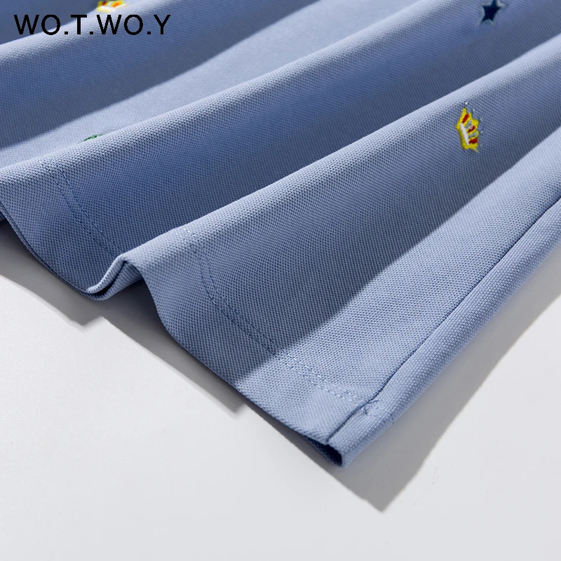 

2020 Spring Cotton Cartoon Embroidered Polo Dress Woman Plus Size Black Casual Knee-length Straight Dresses Female Pink