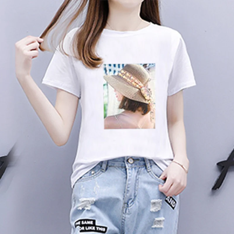 Комплект из 2 предметов хлопковая футболка с коротким рукавом и джинсы