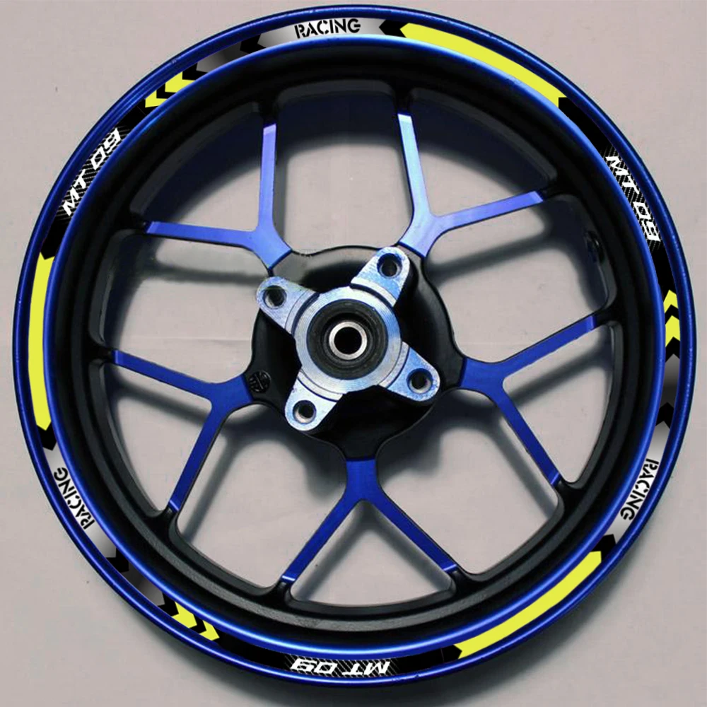 

Reflective Motorcycle Strips Wheel Stickers Tire Decals 17" Rim Hub Tape Motorbike for YAMAHA MT-09 MT09 mt 09