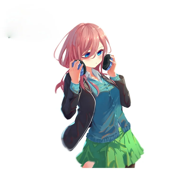 

13cm x 8.2cm for Hanayome Nakano Miku Car Stickers Vinyl Decal Laptop Trunk Sunscreen Waterproof Automotive Goods