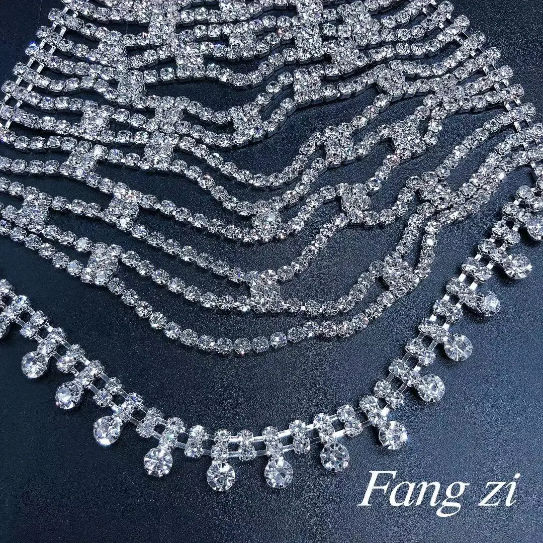 Женский цепочка для тела со стразами бюстгальтер с цепочкой и блестящими