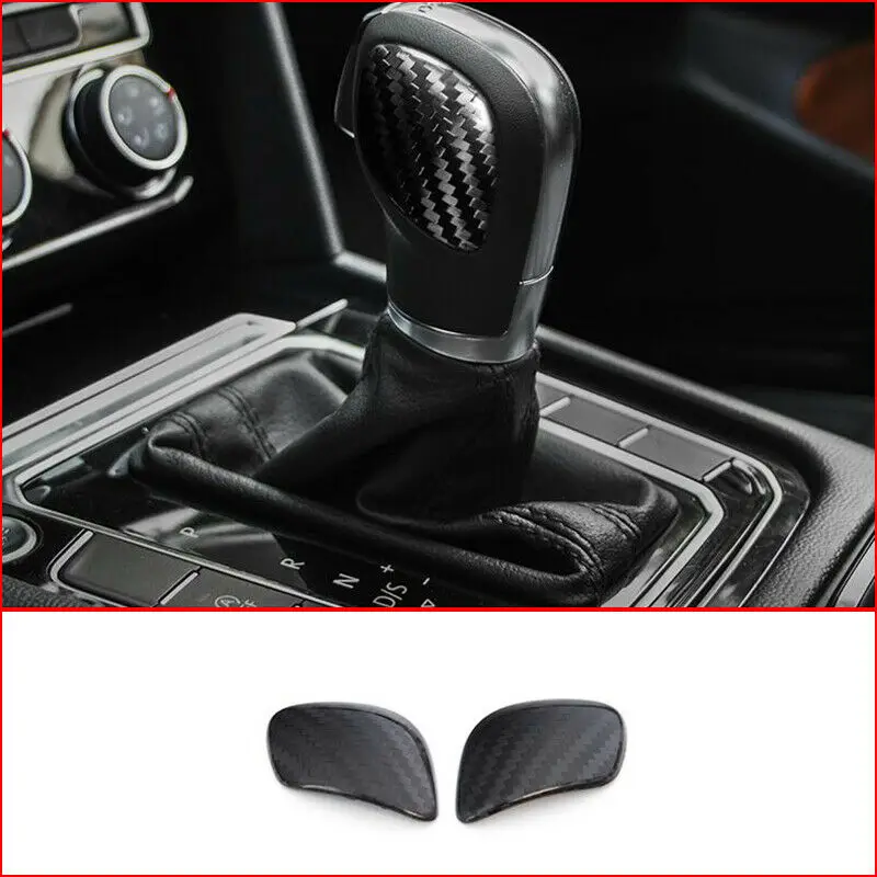 

For VW Passat Variant B8 2017-2018 Real Carbon Fiber Lever Shift Knob Cover Trim Car modification Auto parts