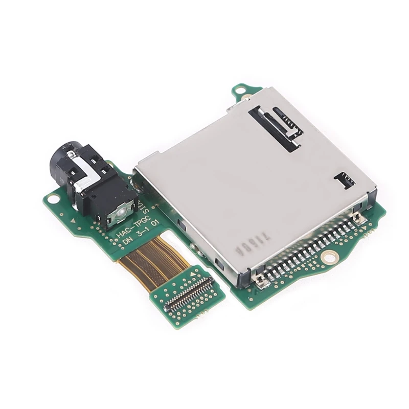 

2021 New Game Host Card Slot, Cartridge Reader Tray Earphone Hole Port Suitable for N-intendo Switch, Host Repair Accessory