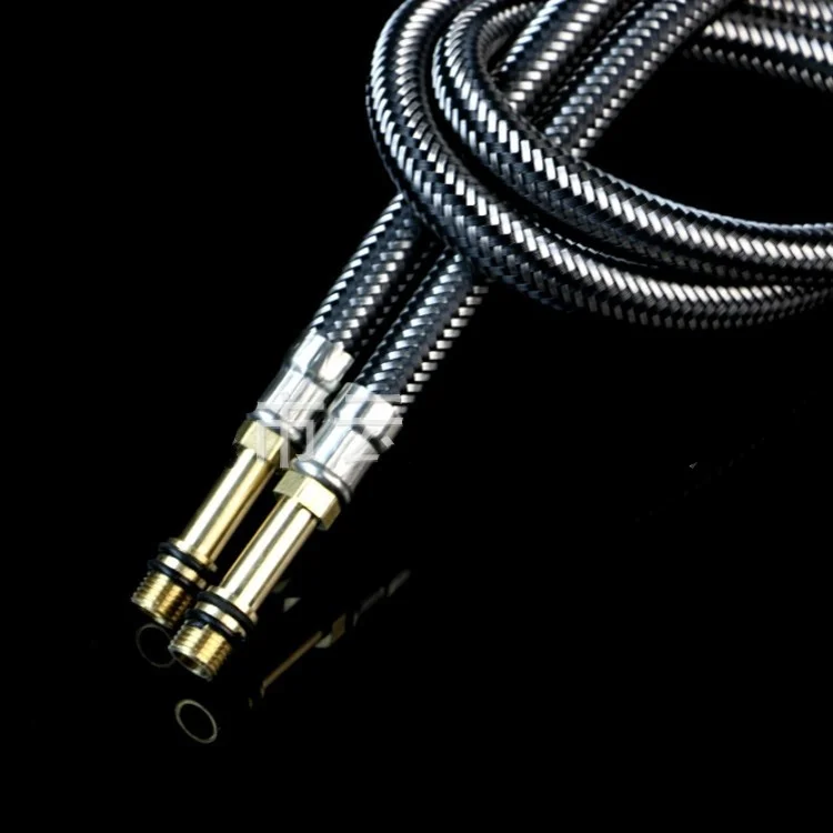 

Плетеный шланг из титанового сплава, взрывозащищенный смешанный шланг высокого давления, смеситель для раковины с горячей и холодной водой, заостренный шланг