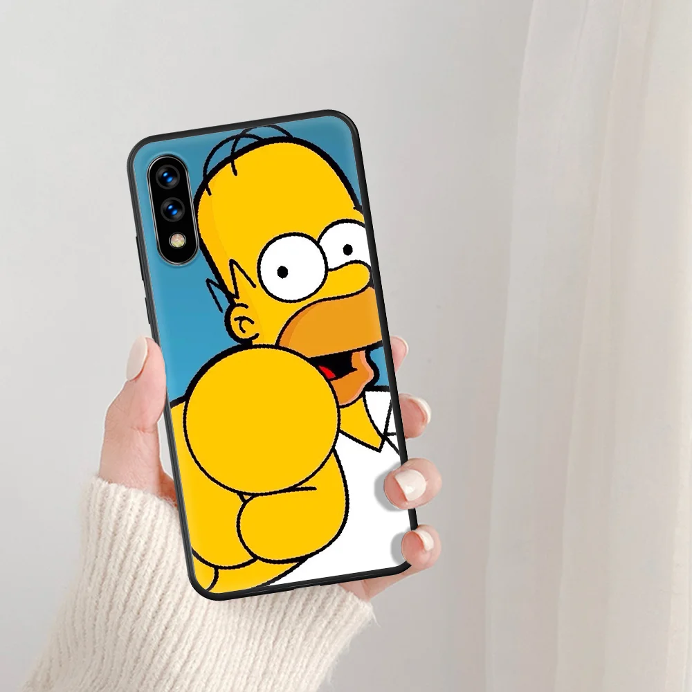 

Funny Homer J.Simpson Phone Case For Huawei Honor 6A 7A 7C 8 8A 8X 9 9X 10 10i 20 Lite Pro Play black Cover Soft Shell Painting