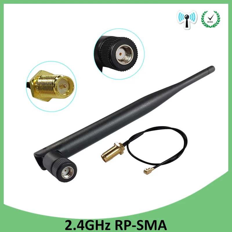 2 4 ГГц 4g антенна Wi Fi 5dBi RP SMA мужской маршрутизатор + 21 см PCI U.FL IPX Мужской