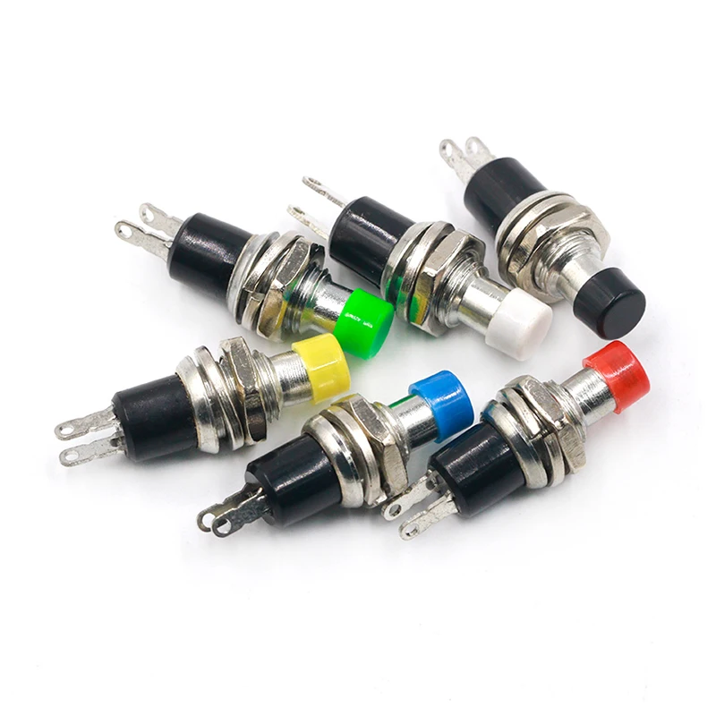 

6pcs PBS-110 7MM Momentary Push button Switch Press the reset switch Momentary On Off Push Button Micro SwitchNormally Open NO