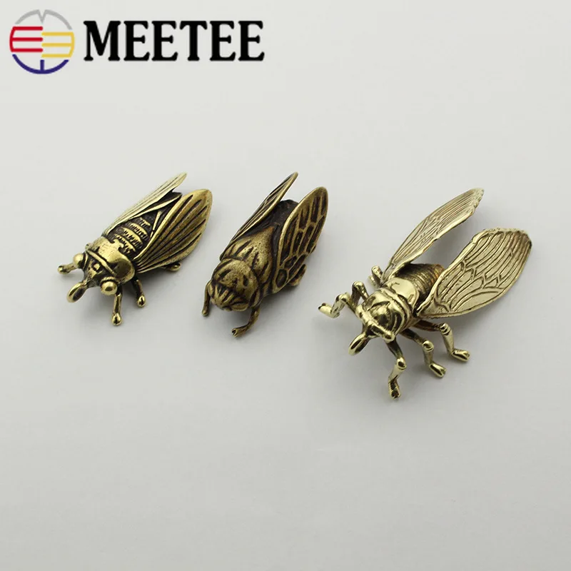 Meetee 1 шт./2 шт. латунные подвесные пряжки из чистой меди брелок украшение подвесная