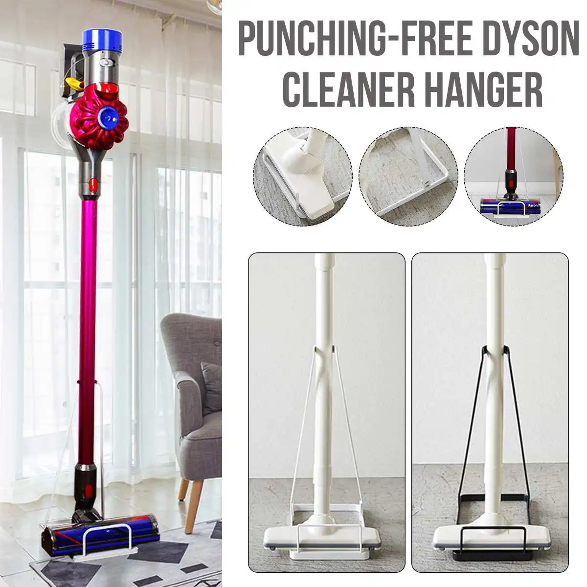 

Подставка для пылесоса Dyson V6 V7 V8, универсальная стойка из углеродистой стали для уборки дома, других брендов