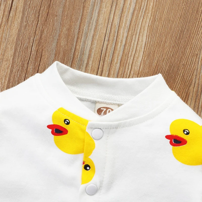 Комбинезон с рисунком для маленьких мальчиков и девочек новорожденных