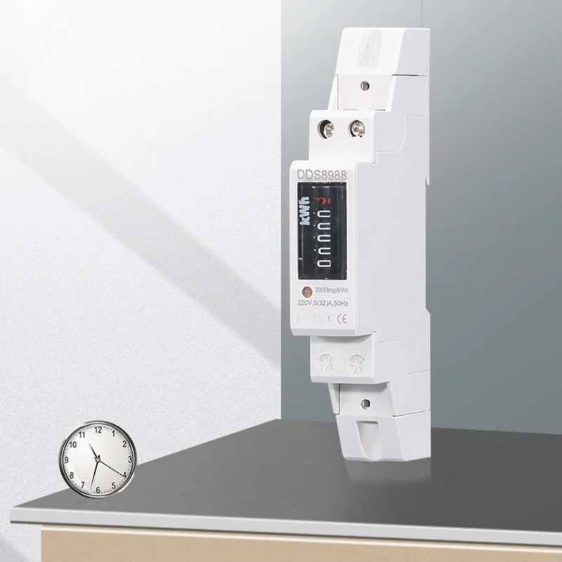 

D0AC 230V /110V 5(32)A CE Home Power Meter High Precision Watt Meter Single Phase Two Wire Energy Meter