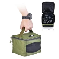portable fishing reel bag oxford cloth square protective case cover for fly spinning wheel fishing tackle bag storage pouch