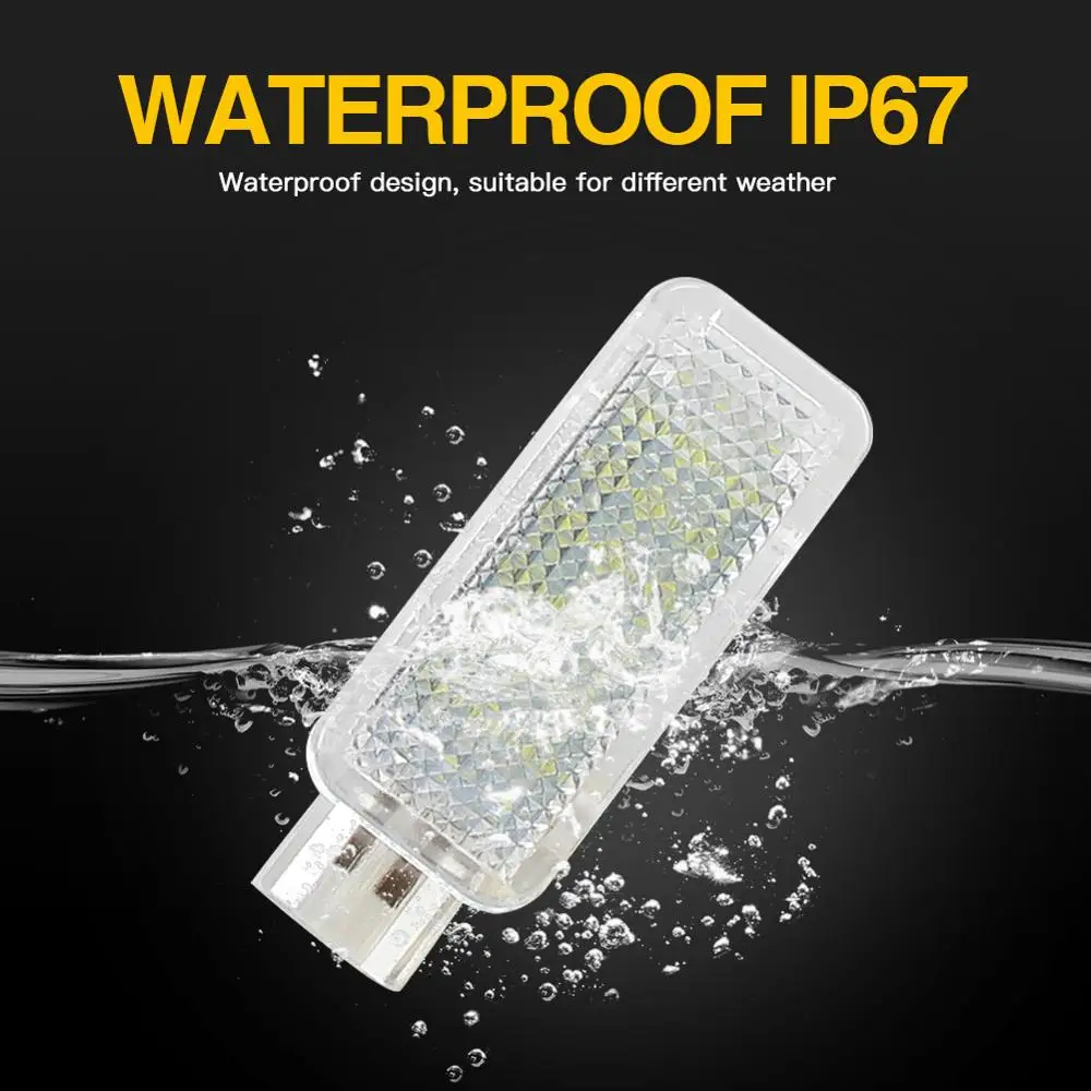 2 шт. ошибок светодиодный любезно перчатки коробка под дверь ног светильник для VW