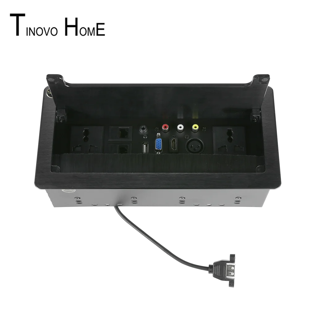 Настольная розетка Brush/выходная коробка/USB VGA Сетевое Видео Аудио XLR ИНТЕРФЕЙС