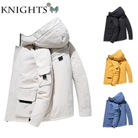 street knights 2021 down coat thicken jacket men hooded warm parka coat white duck down hight quality male new winter down coat
