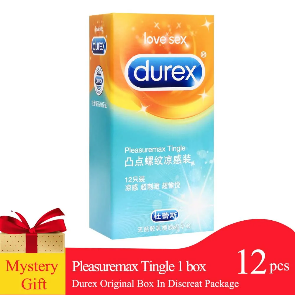 Durex презервативы 12/24 шт. Pleasuremax потепление/покалывание презерватив с ребрами и