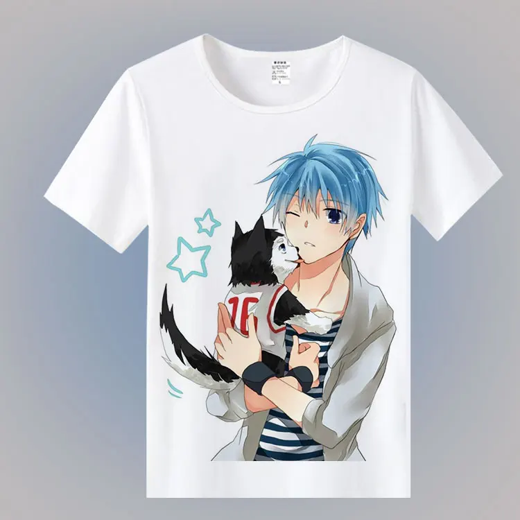 Футболка Kuroko's с изображением баскетбольной собаки модная Повседневная