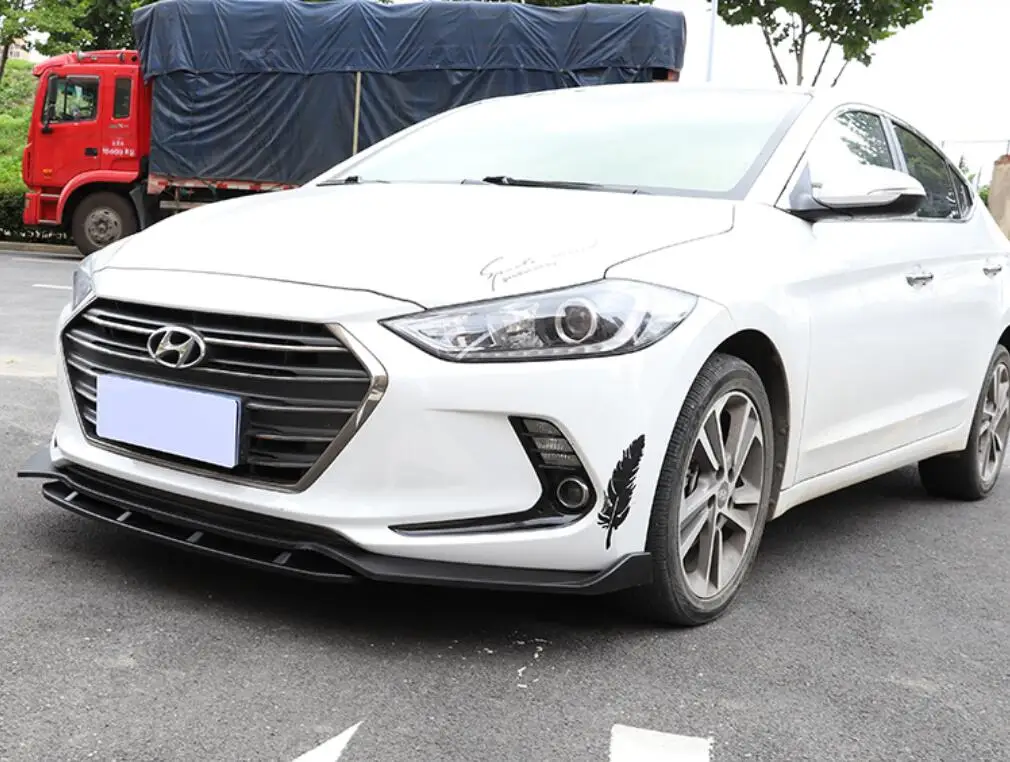 

For Elantra Body kit spoiler 2016-2018 For Hyundai Elantra SC ABS Rear lip rear spoiler front Bumper Diffuser Bumpers Protector