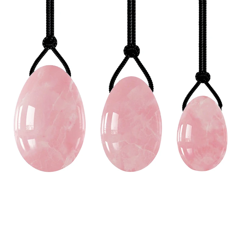3 eggs Розовый кварц нефритовый ролик s-образный Gua Sha доска Yoni яйцо нефритовые яйца набор для массажа лица Кристальный камень нефрит Массажер для кожи лица ролик - Цвет: 3 eggs