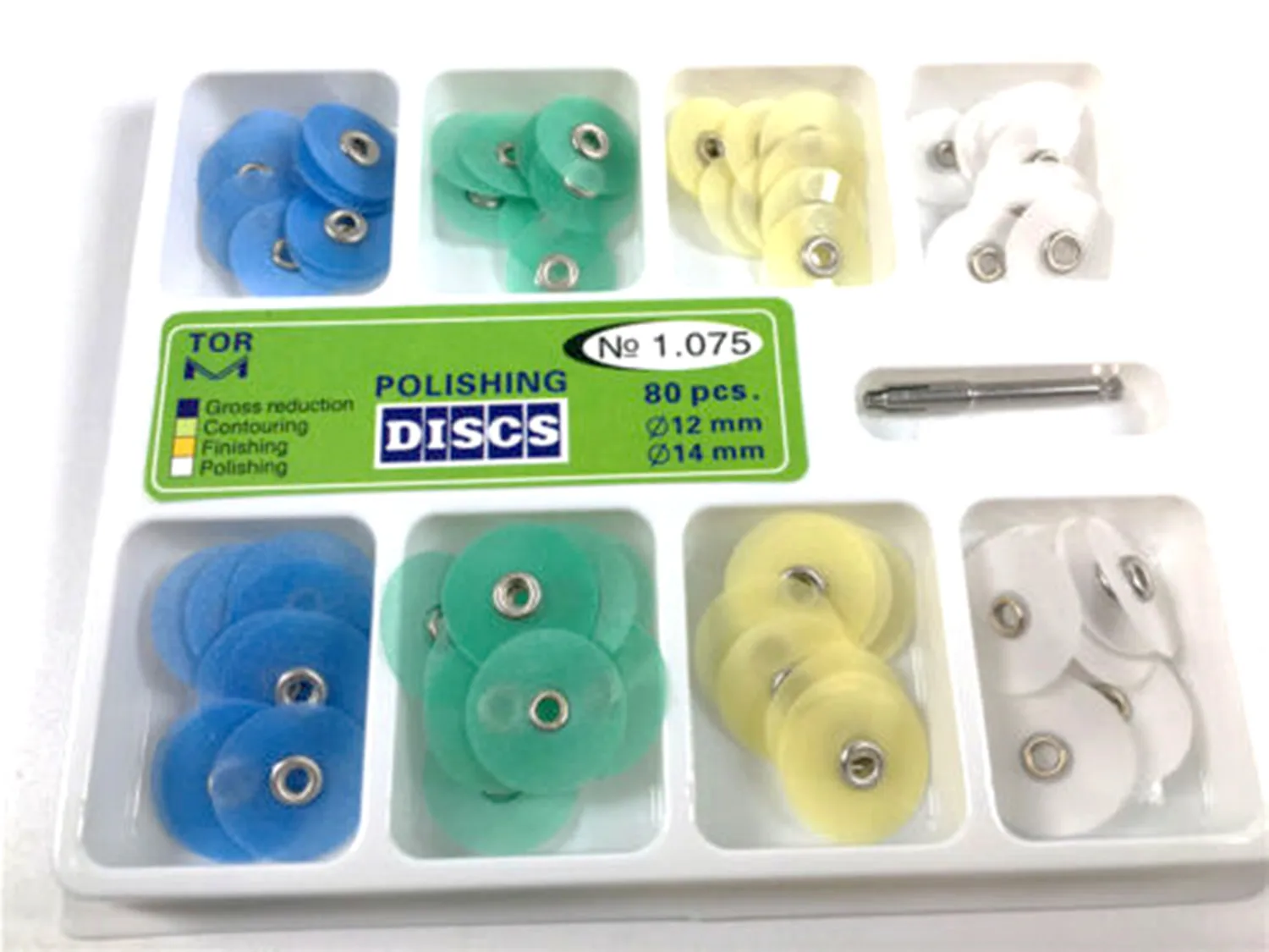 

2Boxes Dental Composite Resin Finishing Polishing Discs Assorted Kit 160Disc+2 Mandrel 14mm+12mm