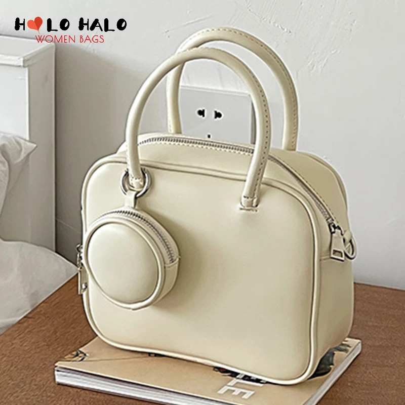 

Повседневные женские сумки через плечо, модные кошельки и сумочки в стиле ретро, однотонные дизайнерские сумки на плечо из искусственной ко...