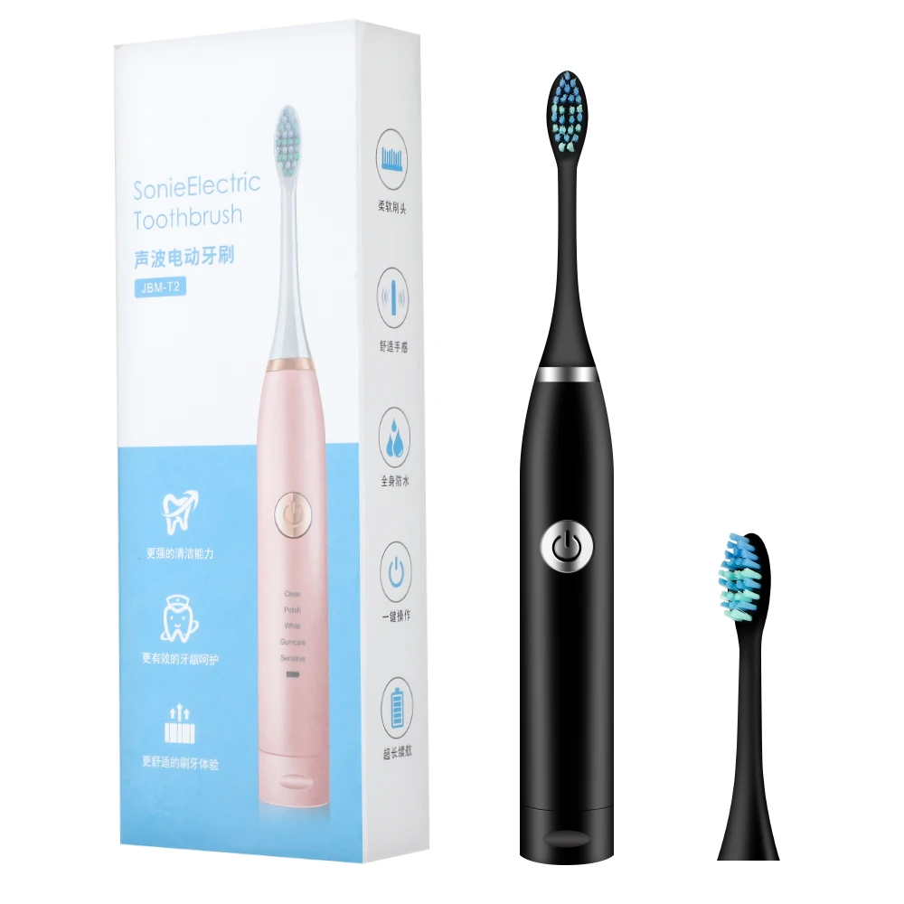 

Sonic Electric Toothbrushes for Adults Whitening Toothbrush Waterproof Replaceable AA Battery Version Teeth Whitening Oral Care