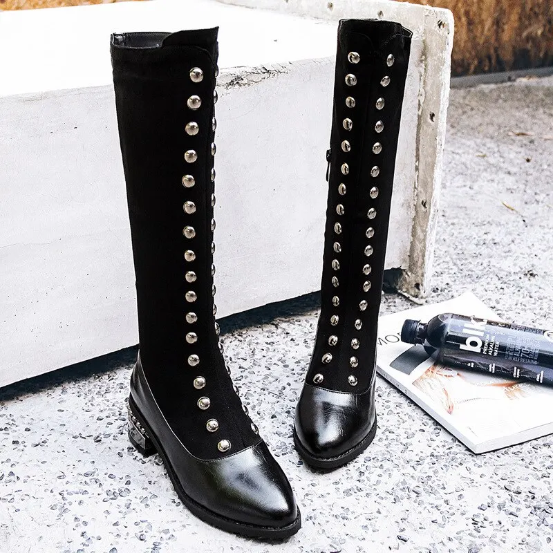 LOOZYKIT 2019 NEW Fashion New Shoes Women Boots Over The Knee Boot Sexy Female Autumn Winter Lady Thigh High | Обувь