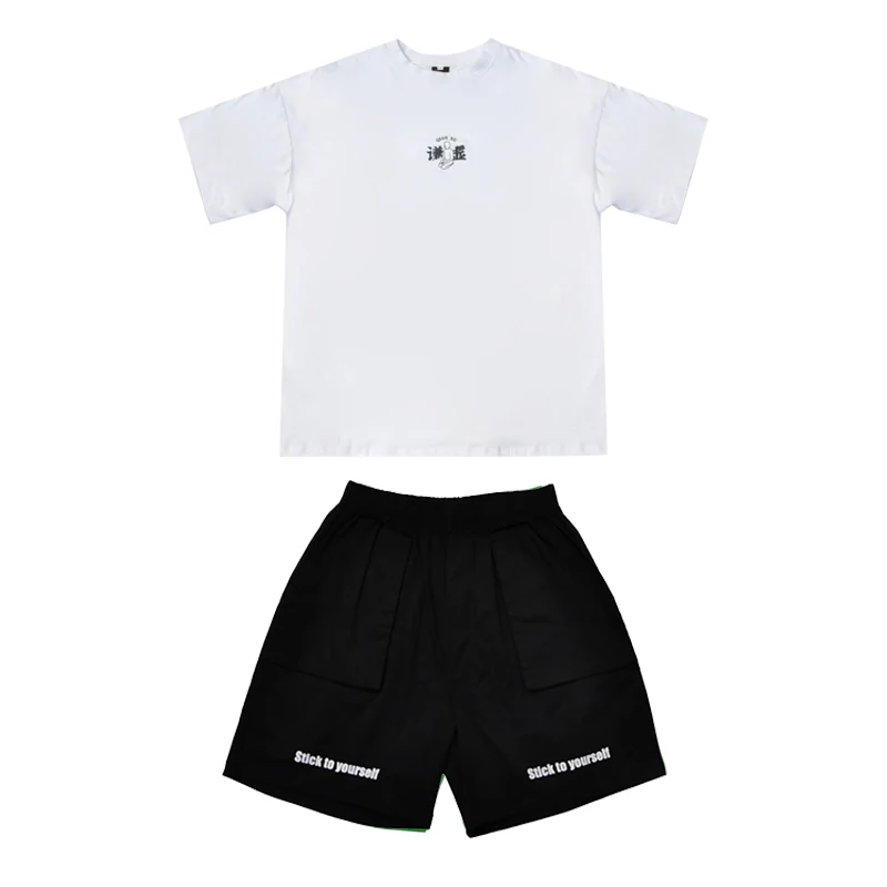 

2020 New Hip Hop Dance Costumes Kids Stage Performance Clothing Children Modern Street Dancing Wear Girls Jazz Rave Outfits