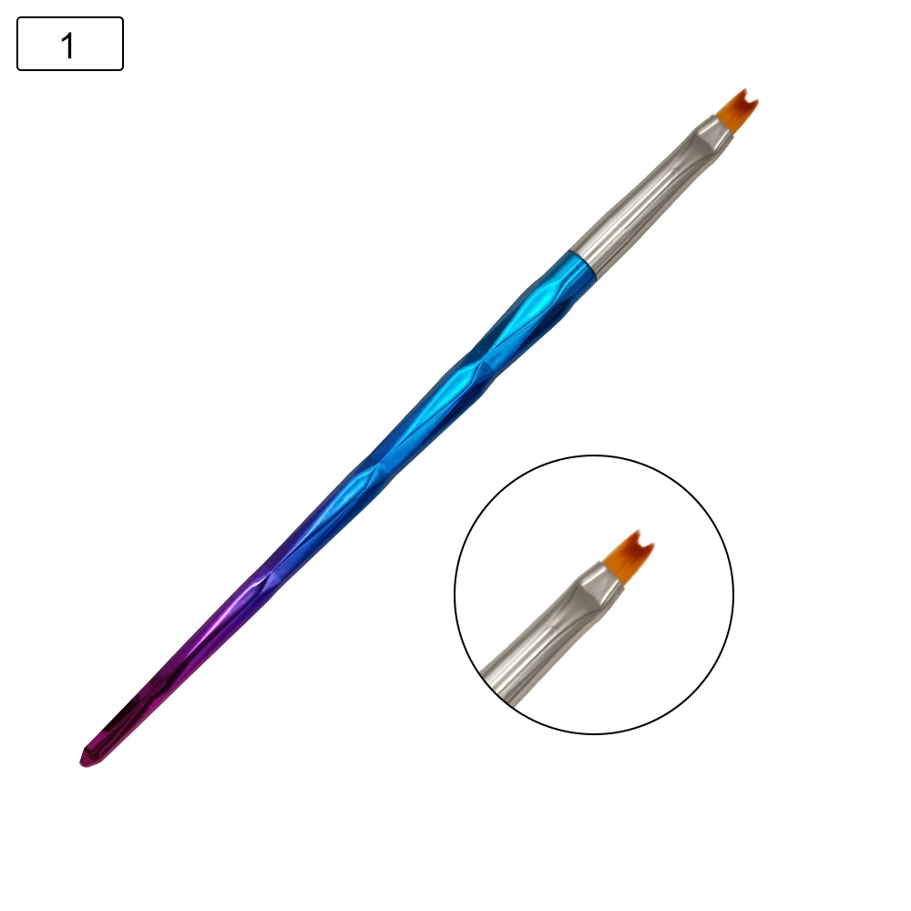 8 шт. градиентная УФ Гелевая Кисть для ногтей кисть рисования сделай сам