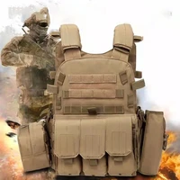 men nylon molle tactical vest body armor hunting carrier airsoft accessories pouch modular combat camo military army vest