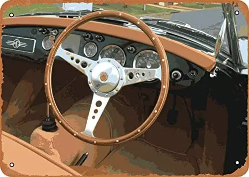 

Metal Sign - Vintage Car Dashboards MG MGA - 8 x 12 Vintage Look Tin Sign