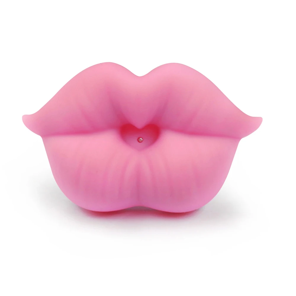 Chupete de labios para beb&eacute; de 0 a 3 a&ntilde;os, Clip de labios rojos, chupete falso con dos agujeros de ventilaci&oacute;n, silicona divertida para beb&eacute;-1