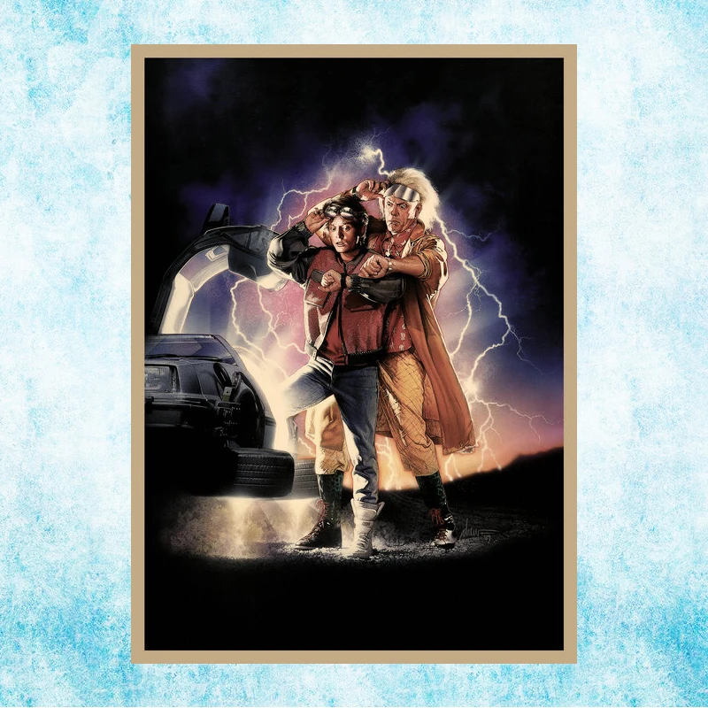 Back To The Future 1 2 3 Hot Movie Art Canvas Print Poster For Room Decor Bar Decoration-001 | Дом и сад