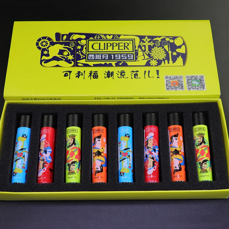 

Original Clipper Lighter Body With Exquisite Patterns And Gift Box Grinding Wheel Cigarette Lighter Small Gifts