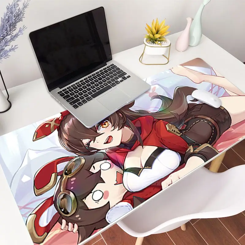 

Genshin Impact art Hot Sales Gamer Speed Mice Retail Large Rubber Mousepad Size for 30*90cm/30*70cm