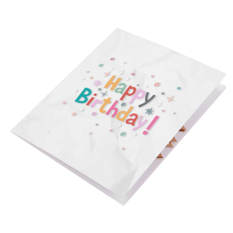 Поздравительная открытка с 3d-изображением торта мечты рождества дня рождения