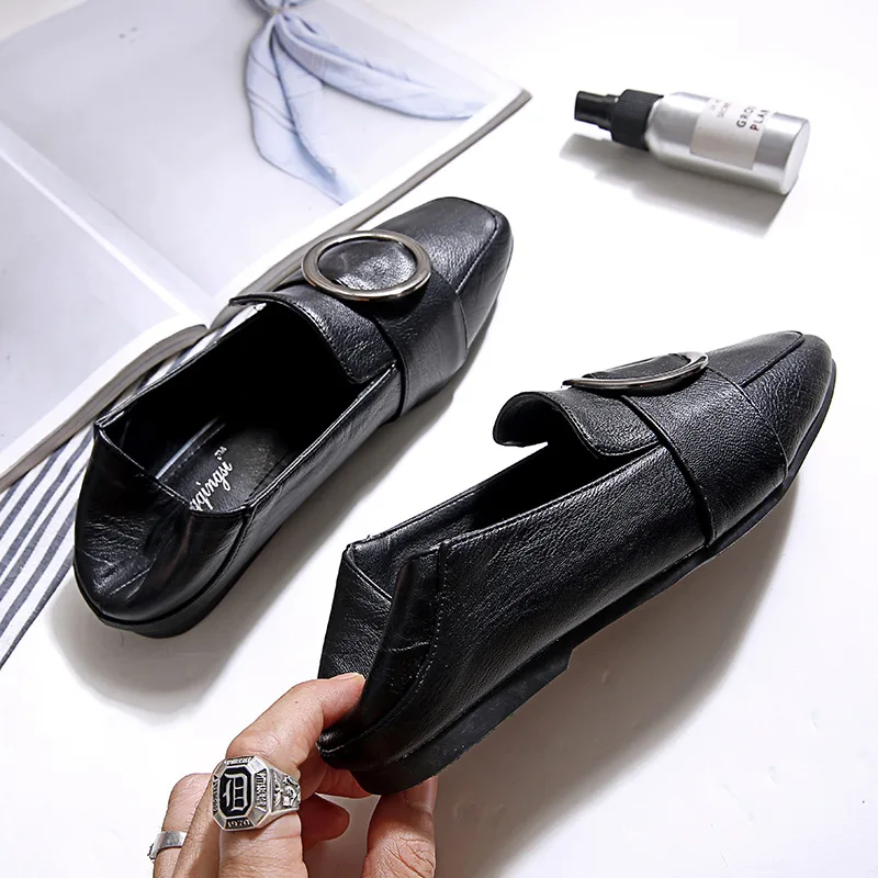 Корейский бренд без шнуровки застежки обувь женские эспадрильи застежка мюли на